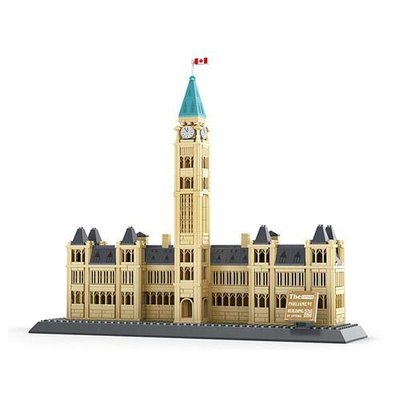 Дитячий конструктор STEM Wange Парламентський пагорб-Будівля парламенту Канади 4221 фото 1