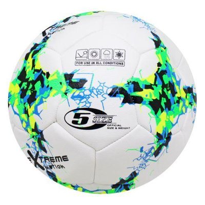 Футбольний м'яч №5 Meik Extreme PVC діаметр 21 см зелений FB190822 фото 1