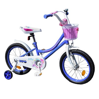 Велосипед дитячий двоколісний 16" Like2bike Jolly сталева рама, дзвінок, бузковий 211612 фото 1