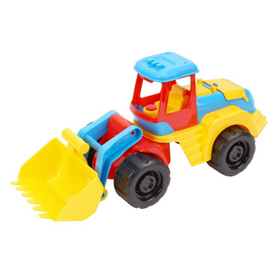 Іграшковий трактор з ковшем ТехноК 45 см різнокольоровий 6894 фото 1