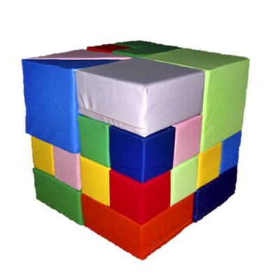 Конструктор з м'яких модулів для дітей Tia Кубик Рубика 28 елементів фото 1