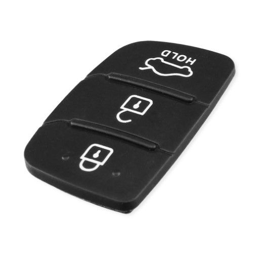 Резиновые кнопки-накладки на ключ Hyundai IX45 (Хюндай IX45) косой 3 кнопки HOLD фото 4