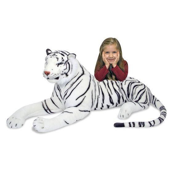 Гігантський плюшевий білий тигр 180 см Melissa & Doug (MD13979) фото 3