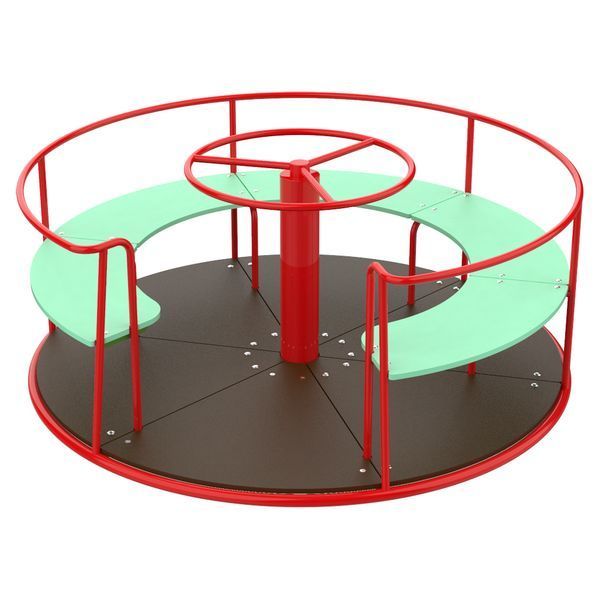 Карусель для детской площадки Kidigo со штурвалом Circle 160х160х75см фото 2