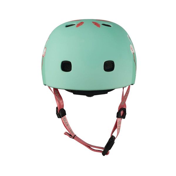 Защитный шлем премиум MICRO с LED габаритами размер M 52–56 cm Фламинго фото 3