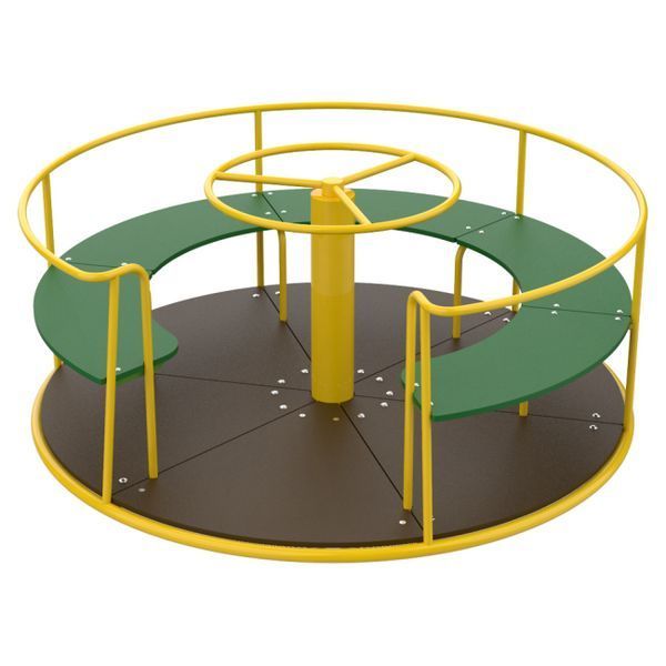 Карусель для детской площадки Kidigo со штурвалом Circle 160х160х75см фото 3