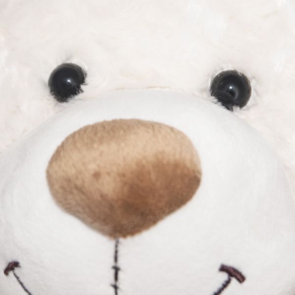 М'яка іграшка Grand Ведмідь з бантом білий 25 см фото 3