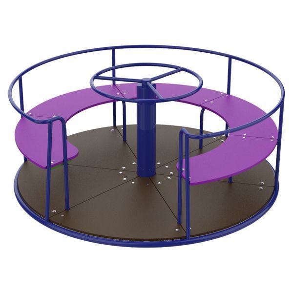 Карусель для детской площадки Kidigo со штурвалом Circle 160х160х75см фото 6