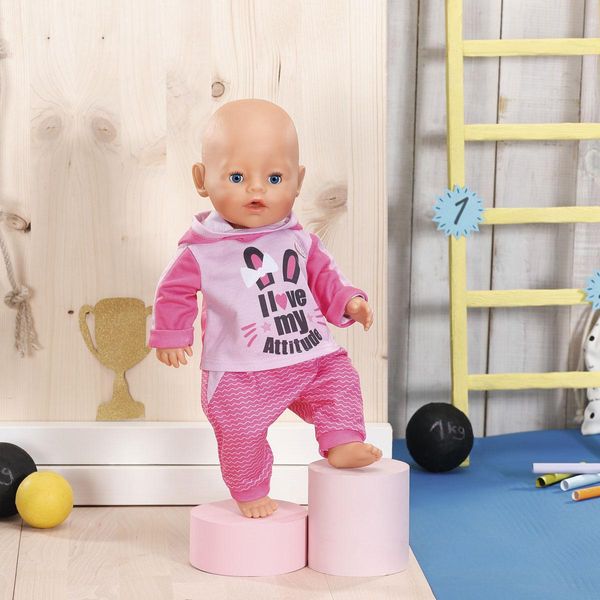 Кукольный наряд BABY BORN - СПОРТИВНЫЙ КОСТЮМ ДЛЯ БЕГА (на 43 cm, розовый) фото 6