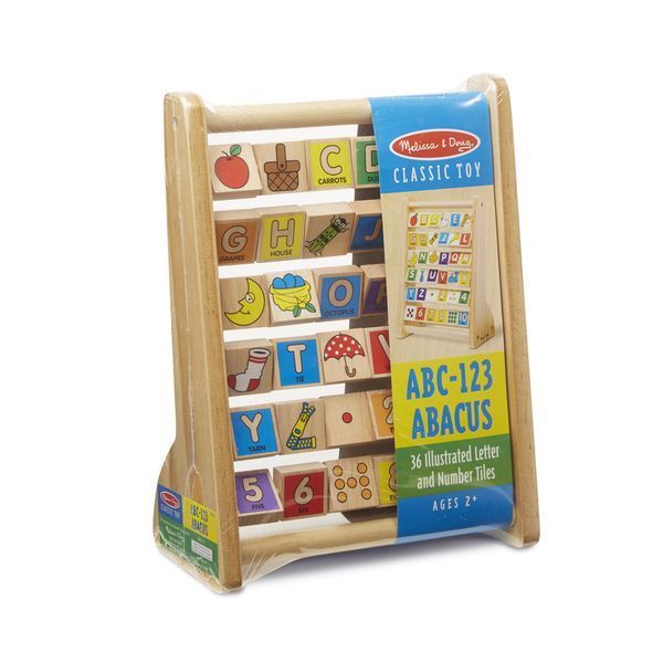Дерев'яні рахунки "Алфавіт / Цифри" Melissa&Doug MD9273 фото 3