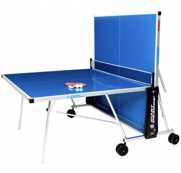 Тенісний стіл Giant Dragon Sunny 2013A з сіткою 274х152 см алюмінієвий синій фото 2