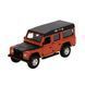 Коллекционная модель автомобиля Bburago Land Rover Defender 110, масштаб 1:32, оранжевый металлик 18-43029 фото 1