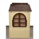 Пластиковий дитячий ігровий будиночок Doloni з вікнами та дверима 130х70х120 см жовтий з коричневим 02550/12 фото 3