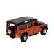 Коллекционная модель автомобиля Bburago Land Rover Defender 110, масштаб 1:32, оранжевый металлик 18-43029 фото 2
