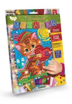 Блискуча мозаїка Danko Toys Кошеня БМ-02-02 фото 1