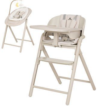 Стільчик для годування CARRELLO Tenero з шезлонгом та алюмінієвою рамою Olympus Beige CRL-9507 фото 1
