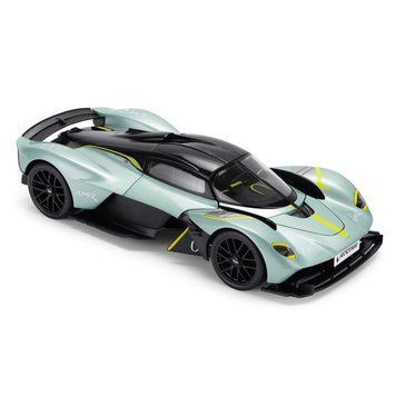 Колекційна модель автомобіля TechnoDrive Aston Martin Valkyrie, масштаб 1:18, світло-зелена фото 1