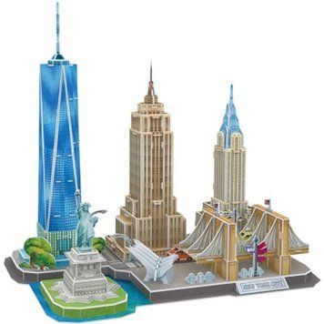 3D пазл об'ємний Cubic Fun City Line Нью-Йорк 123 елементів MC255h фото 1