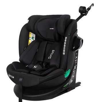 Детское автокресло CARRELLO Sirius CRL-8808 Absolute Black i-Size 0+1/2/3 ISOFIX с поворотом фото 1
