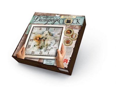 Набір для декупажу Danko Toys Decoupage Clock Коні з рамкою DKС-01-02 фото 1