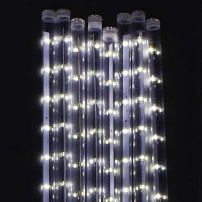 Гирлянда светодиодная уличная "Сосулька" 320 лампочек длина провода 3 метра 8 плафонов белый свет С31320 фото 1