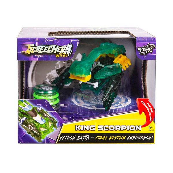 Дикий Скрічер Кінг Скорпіон (Screechers Wild King Scorpion) Зелений скорпіон 3 сезон 2 space lvl фото 8