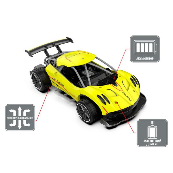 Всюдихід на радіокеруванні Speed ​​Racing Drift AEOLUS 1:16 жовтий фото 3