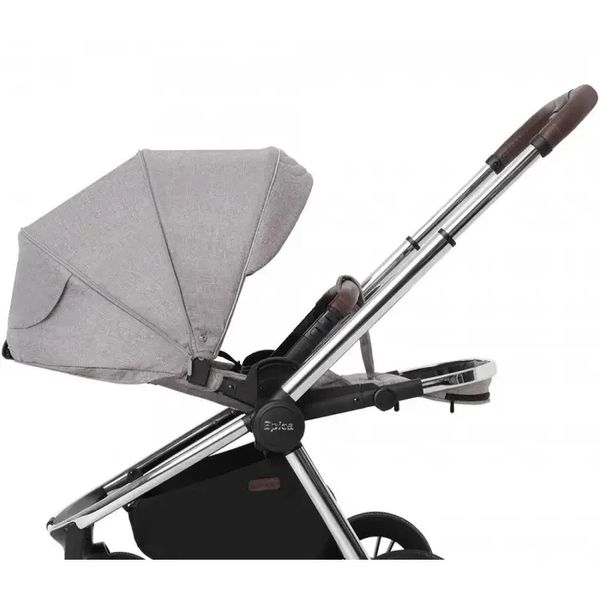 Универсальная детская коляска 3 в 1 с автокреслом и дождевиком Carrello Epica CRL-8511/1 Silver Grey фото 4