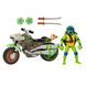 Ігрова фігурка з транспортом TMNT Черепашки-Ніндзя Movie III Леонардо на мотоциклі фото 4