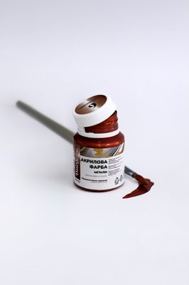Художественная перламутровая акриловая краска BrushMe цвет "Винно-красная" 20 мл PRAP06 фото 1