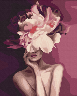 Картина за номерами BrushMe "Пурпурова квітка" 40х50см BS39230 фото 1