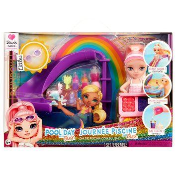 Ігровий набір з лялькою RAINBOW HIGH серії "Littles" Веселкове свято в басейні з аксесуарами 15 см 522249 фото 1