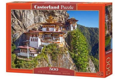 Пазли Castorland "Вигляд на Paro Taktsang. Bhutan" 500 елементів 47 х 33 см B-53445 фото 1