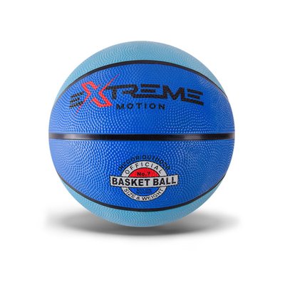 Баскетбольний м'яч №7 Extreme Motion PVC блакитний BB1485 фото 1