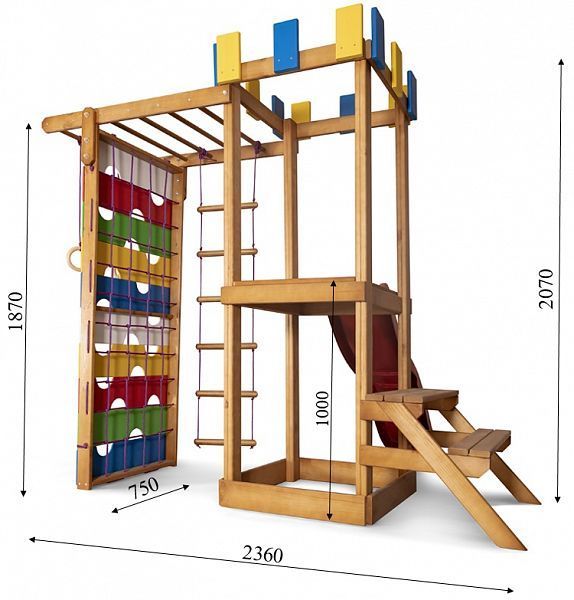 Детский уличный игровой комплекс SportBaby Babyland-26 236х75х210см фото 2
