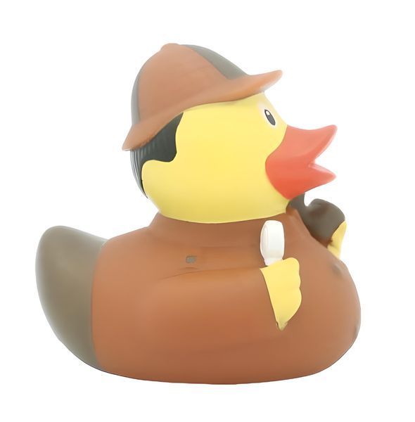 Стильна тематична гумова качечка FunnyDucks "Детектив" L1883 фото 4
