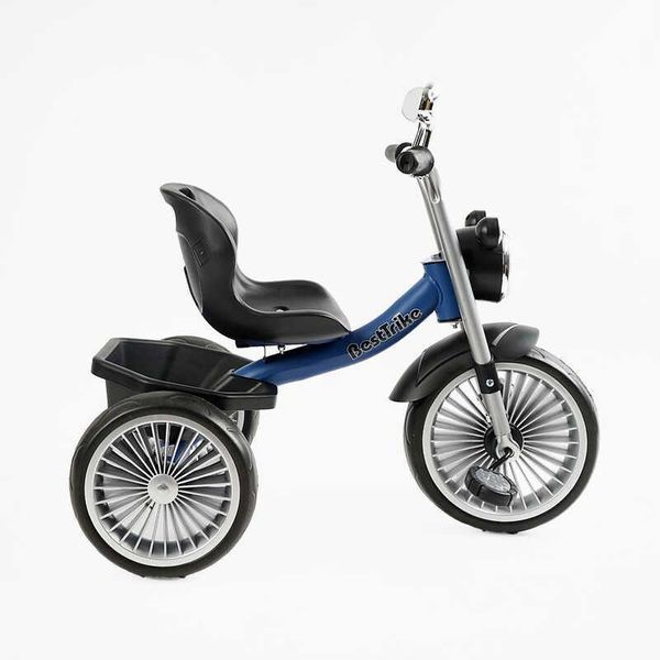 Детский трехколесный велосипед 10" Best Trike колеса EVA стальная рама световые и звуковые эффекты синий укр BS-68096 фото 2