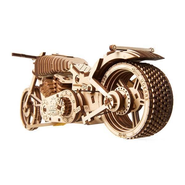 3D конструктор механічний дерев'яний Ugears Байк 189 деталей 70051 фото 10