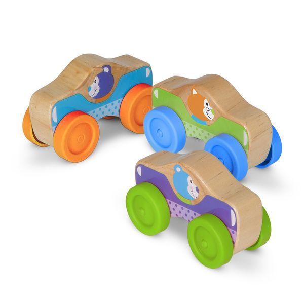 Набор деревянных машинок/пирамидок для детей Melissa&Doug MD40129 фото 4