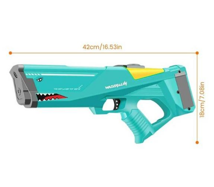 Водяний пістолет на акумуляторі Water Gun з містким резервуаром блакитний EB6788-32 фото 2