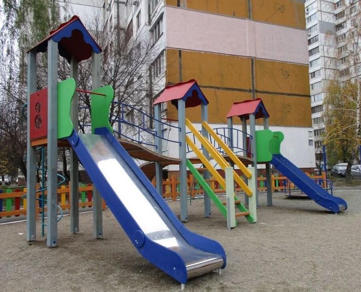 Дитячий вуличний ігровий комплекс KDG Стіна 610х477х345см фото 5