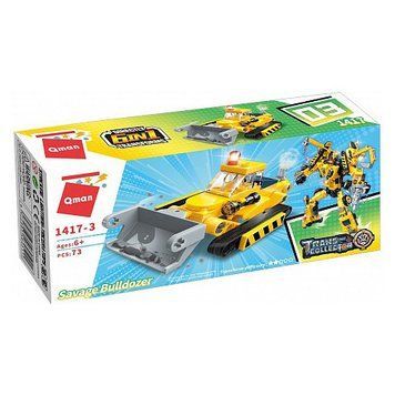 Дитячий конструктор Qman Savage Bulldozer 1417-1-6 79 деталей фото 1