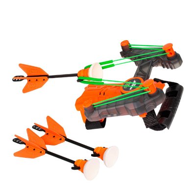 Іграшковий арбалет на зап'ястя серії "Air Storm" - WRIST BOW помаранчева, 3 стріли в комплекті фото 1