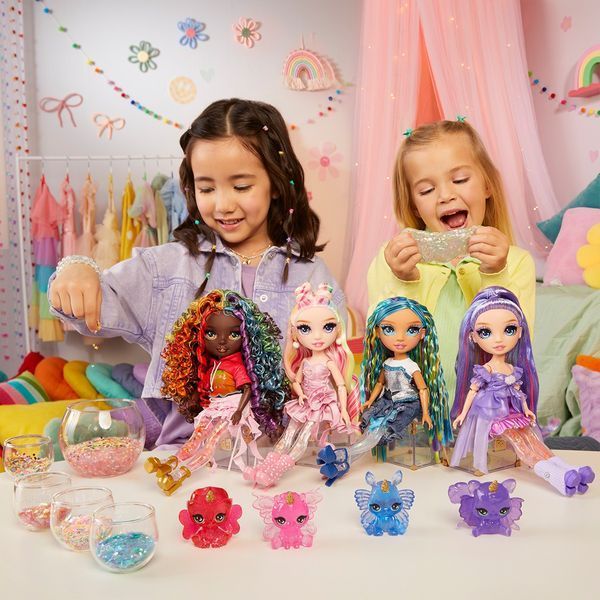 Ігровий набір з лялькою та слаймом RAINBOW HIGH серії "Rainbow Shimmers" Белла з аксесуарами 28 см 122401 фото 9