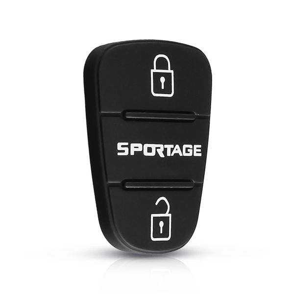 Гумові кнопки-накладки на ключ KIA Sportage (КІА Спортейдж) симетрія з лого фото 4