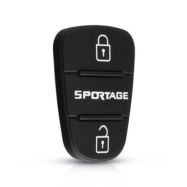 Резиновые кнопки-накладки на ключ KIA Sportage (КИА Спортейдж) симметрия с лого фото 4
