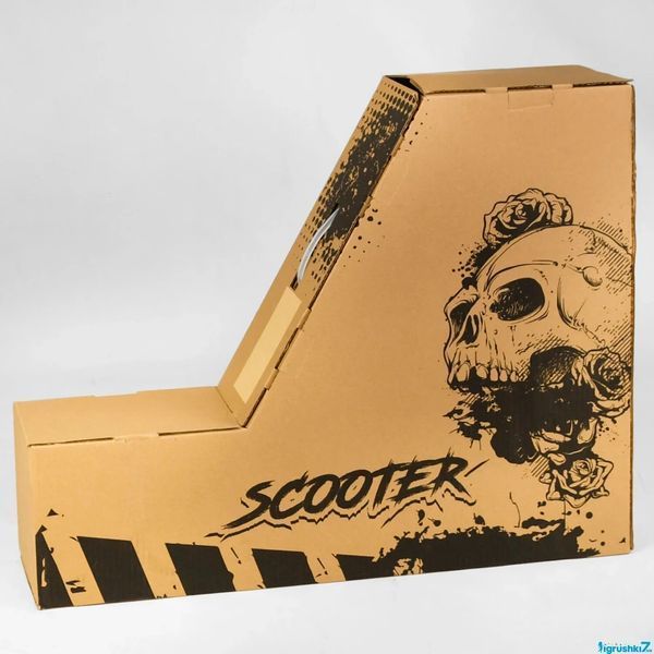 Трюковий самокат Best Scooter Snake`n`Skull HIC-система, пеги, анод, колеса 110 мм оранжевий BS-9708 фото 2