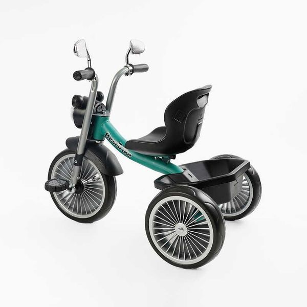 Детский трехколесный велосипед 10" Best Trike колеса EVA стальная рама световые и звуковые эффекты мятный укр BS-65010 фото 3