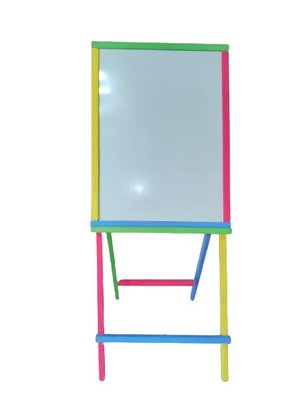 Дитячий двосторонній мольберт для малювання розмір поля 66х49 см висота 100 см 4 ноги кольоровий M4HK фото 1