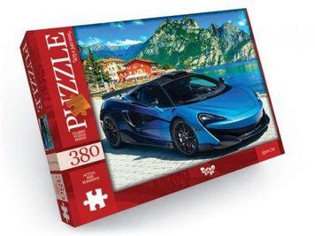 Пазли Danko Toys Синій автомобіль 380 елементів 48 х 34 см C380-05-01 фото 1